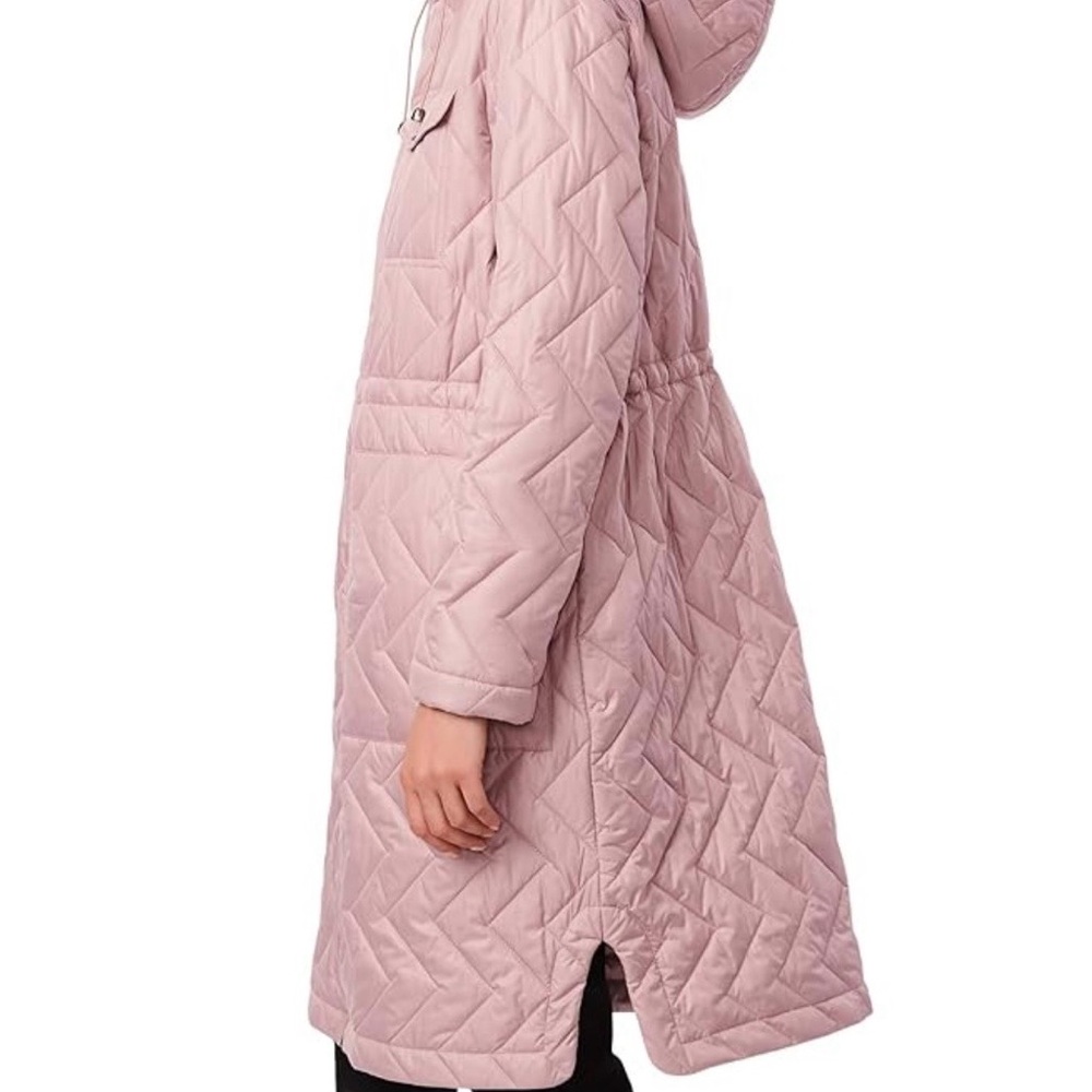 Women's Quilted Pink Coat